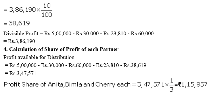 TS Grewal Accountancy Class 12 Solutions Chapter 1 Accounting for Partnership Firms - Fundamentals = 191