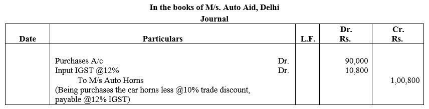 TS Grewal Accountancy Class 11 Solutions Chapter 5 Journal - 46