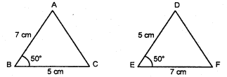MCQ Questions for Class 7 Maths Chapter 7 Congruence of Triangles with Answers 3