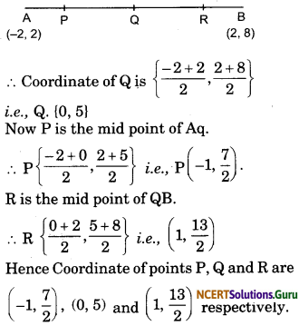 Coordinate Geometry Class 10 Extra Questions Maths Chapter 7 with Solutions Answers 11