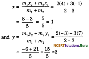 Coordinate Geometry Class 10 Extra Questions Maths Chapter 7 with Solutions Answers 24