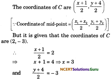 Coordinate Geometry Class 10 Extra Questions Maths Chapter 7 with Solutions Answers 58