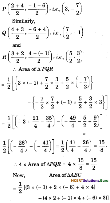 Coordinate Geometry Class 10 Extra Questions Maths Chapter 7 with Solutions Answers 65