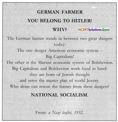 NCERT Solutions for Class 9 Social Science History Chapter 3 Nazism and the Rise of Hitler 1.2