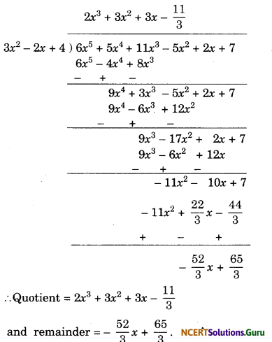 Polynomials Class 10 Extra Questions Maths Chapter 2 with Solutions Answers 12