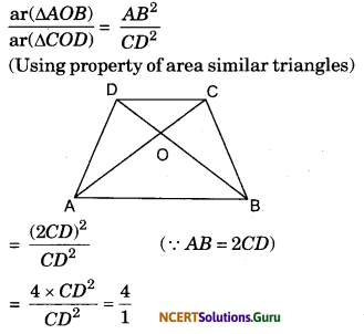 Triangles Class 10 Extra Questions Maths Chapter 6 with Solutions Answers 20