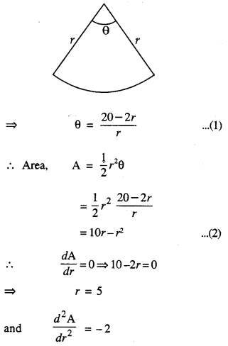 MCQ Questions for Class 12 Maths Chapter 6 Application of Derivatives with Answers 2