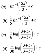 MCQ Questions for Class 12 Maths Chapter 7 Integrals with Answers 3