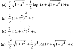MCQ Questions for Class 12 Maths Chapter 7 Integrals with Answers 5