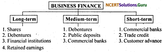 NCERT Solutions for Class 11 Business Studies Chapter 8 Sources of Business Finance 1