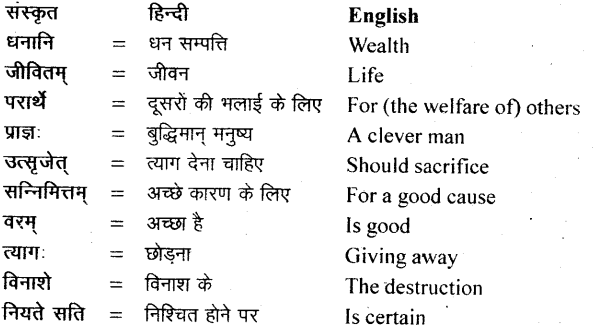 NCERT Solutions for Class 11 Sanskrit Bhaswati Chapter 3 सूक्तिसुधा 7