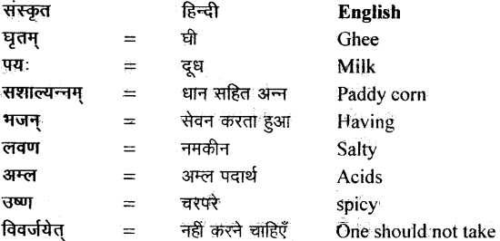 NCERT Solutions for Class 11 Sanskrit Bhaswati Chapter 4 ऋतुचर्या 11