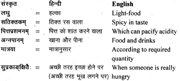 NCERT Solutions for Class 11 Sanskrit Bhaswati Chapter 4 ऋतुचर्या 16
