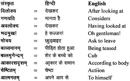 NCERT Solutions for Class 11 Sanskrit Bhaswati Chapter 5 वीरःसर्वदमन 9