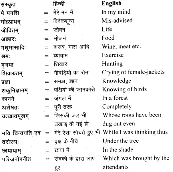 NCERT Solutions for Class 11 Sanskrit Bhaswati Chapter 6 शुकशावकोदन्तः 7