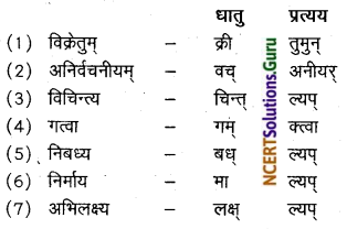 NCERT Solutions for Class 11 Sanskrit Bhaswati Chapter 9 वस्त्रविक्रयः Q6