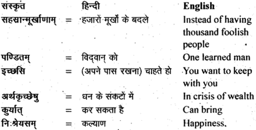 NCERT Solutions for Class 11 Sanskrit Shemushi Chapter 1 कुशलप्रशासनम् 10