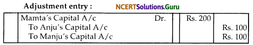 NCERT Solutions for Class 12 Accountancy Chapter 2 Accounting for Partnership Basic Concepts 102