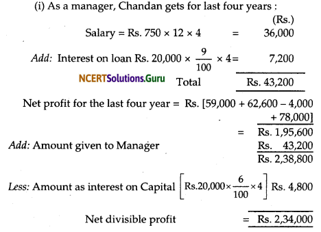 NCERT Solutions for Class 12 Accountancy Chapter 2 Accounting for Partnership Basic Concepts 96