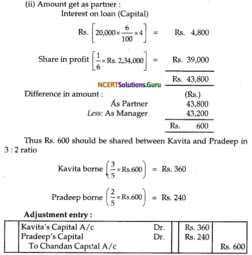 NCERT Solutions for Class 12 Accountancy Chapter 2 Accounting for Partnership Basic Concepts 97