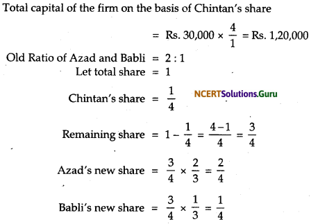 NCERT Solutions for Class 12 Accountancy Chapter 3 Reconstitution of Partnership Firm Admission of a Partner 133