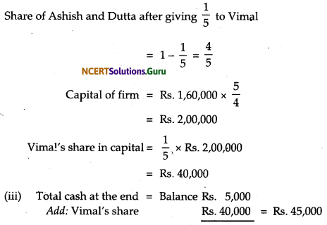 NCERT Solutions for Class 12 Accountancy Chapter 3 Reconstitution of Partnership Firm Admission of a Partner 139