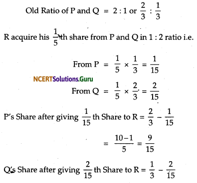NCERT Solutions for Class 12 Accountancy Chapter 3 Reconstitution of Partnership Firm Admission of a Partner 56