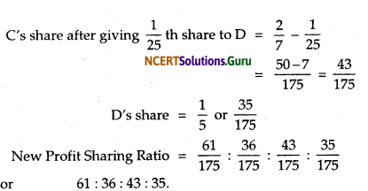 NCERT Solutions for Class 12 Accountancy Chapter 3 Reconstitution of Partnership Firm Admission of a Partner 59