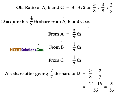 NCERT Solutions for Class 12 Accountancy Chapter 3 Reconstitution of Partnership Firm Admission of a Partner 61