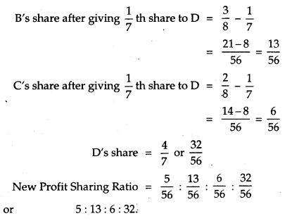 NCERT Solutions for Class 12 Accountancy Chapter 3 Reconstitution of Partnership Firm Admission of a Partner 62