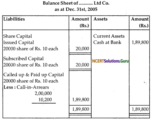 NCERT Solutions for Class 12 Accountancy Chapter 6 Accounting for Share Capital 8