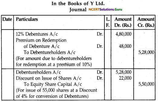 NCERT Solutions for Class 12 Accountancy Chapter 7 Issue and Redemption of Debentures 140