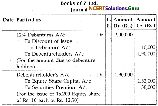NCERT Solutions for Class 12 Accountancy Chapter 7 Issue and Redemption of Debentures 142