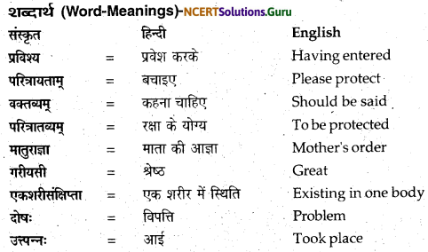 NCERT Solutions for Class 12 Sanskrit Bhaswati Chapter 3 मातुराञा गरीयसी 1