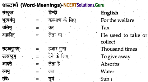 NCERT Solutions for Class 12 Sanskrit Bhaswati Chapter 4 प्रजानुरज्जको नृपः 10