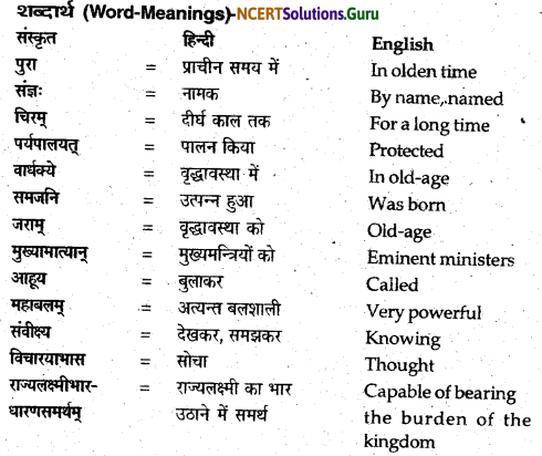 NCERT Solutions for Class 12 Sanskrit Bhaswati Chapter 7 नैकेनापि समं गता वसुमती 1