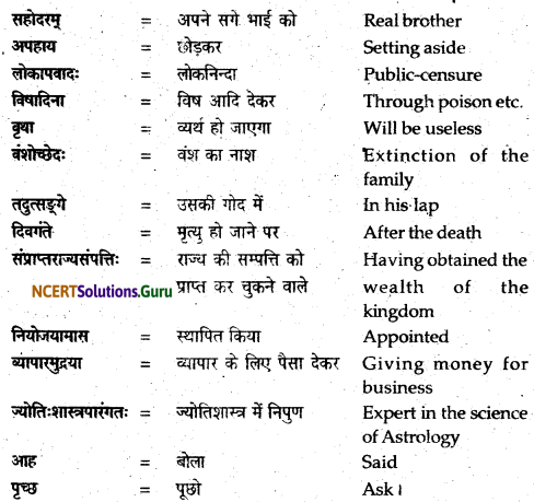 NCERT Solutions for Class 12 Sanskrit Bhaswati Chapter 7 नैकेनापि समं गता वसुमती 2