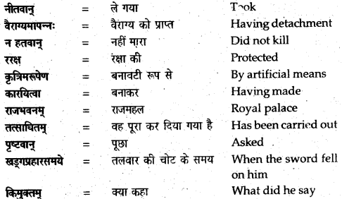 NCERT Solutions for Class 12 Sanskrit Bhaswati Chapter 7 नैकेनापि समं गता वसुमती 8