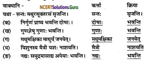NCERT Solutions for Class 8 Sanskrit Chapter 1 सुभाषितानि Q5.1