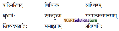 NCERT Solutions for Class 8 Sanskrit Chapter 2 बिलस्य वाणी न कदापि में श्रुता Q1