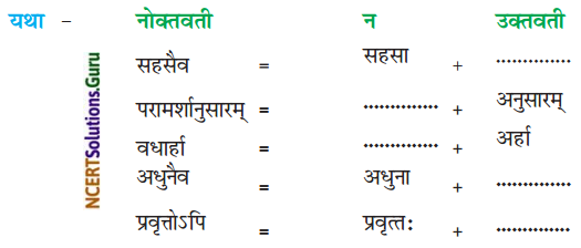 NCERT Solutions for Class 8 Sanskrit Chapter 6 गृहं शून्यं सुतां विना Q7
