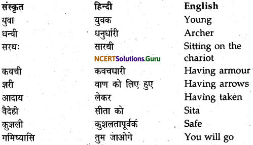 NCERT Solutions for Class 9 Sanskrit Shemushi Chapter 10 जटायोः शौर्यम् 7