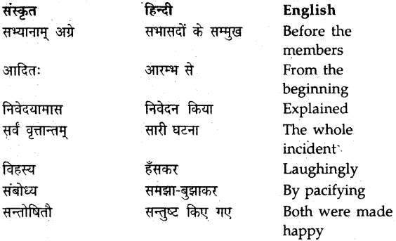 NCERT Solutions for Class 9 Sanskrit Shemushi Chapter 8 लौहतुला 6