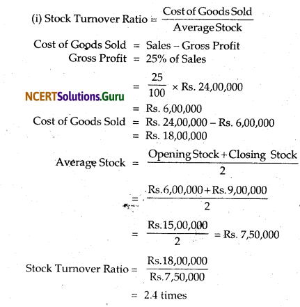NCERT Solutions for Class 12 Accountancy Chapter 10 Accounting Ratios 1.63