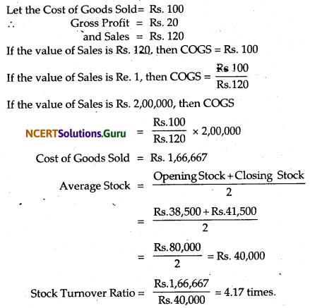 NCERT Solutions for Class 12 Accountancy Chapter 10 Accounting Ratios 1.8