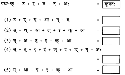 NCERT Solutions for Class 6 Sanskrit Chapter 2 शब्द परिचयः 2.3