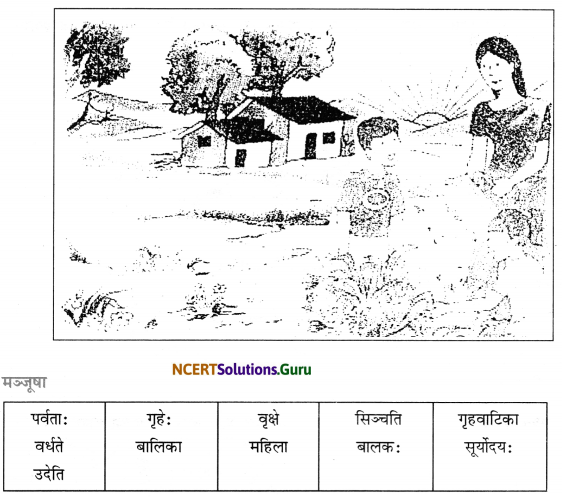 CBSE Class 7 Sanskrit रचना चित्राधारित-वर्णनम् 8