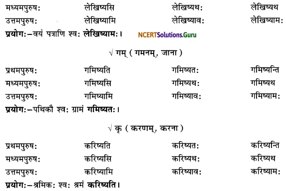 Class 6 Sanskrit Grammar Book Solutions लकाररूपाणि 15