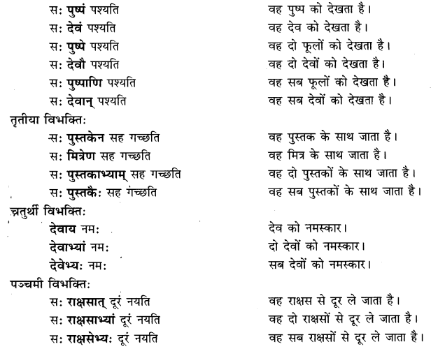 Class 6 Sanskrit Grammar Book Solutions शब्दरूपाणि 6