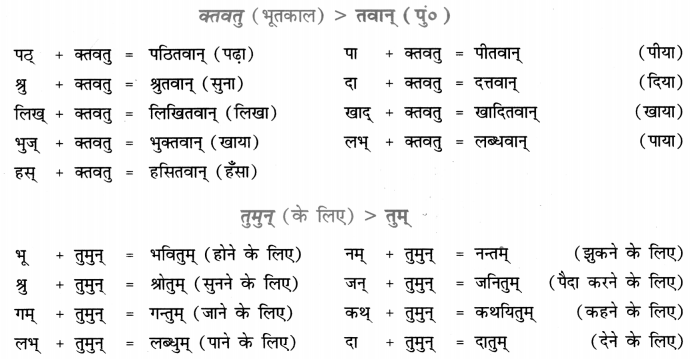 Class 7 Sanskrit Grammar Book Solutions प्रत्यय-प्रकरणम् 3